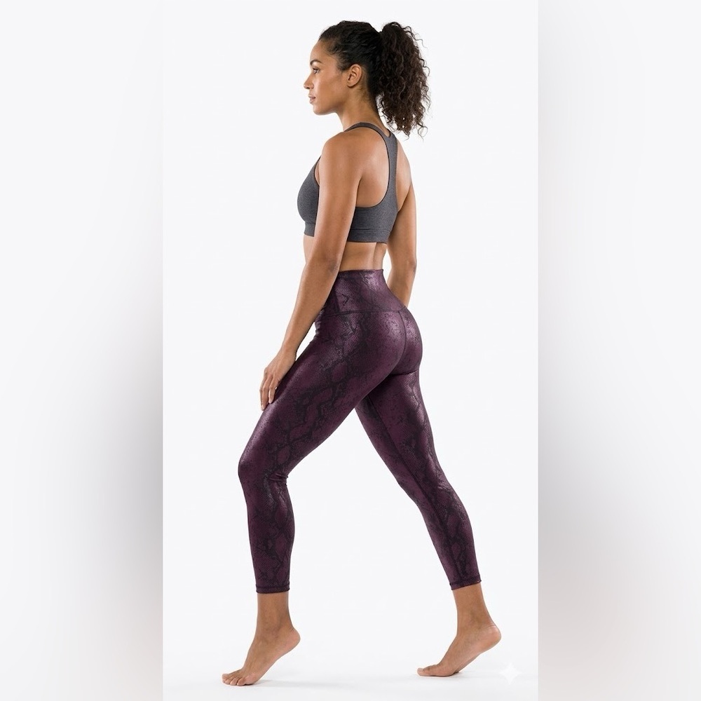 VOGO Athletica Purple Leggings High Waist Performance